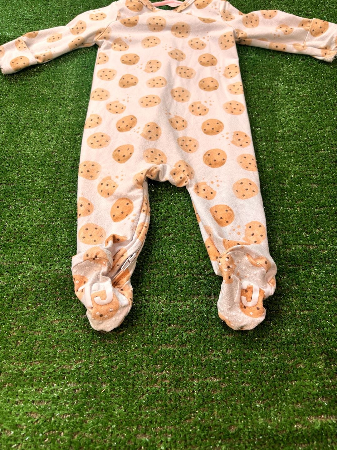 Caden Lane Cookie Sleep And Play Size 0-3 Months Footie Romper Pajamas 10