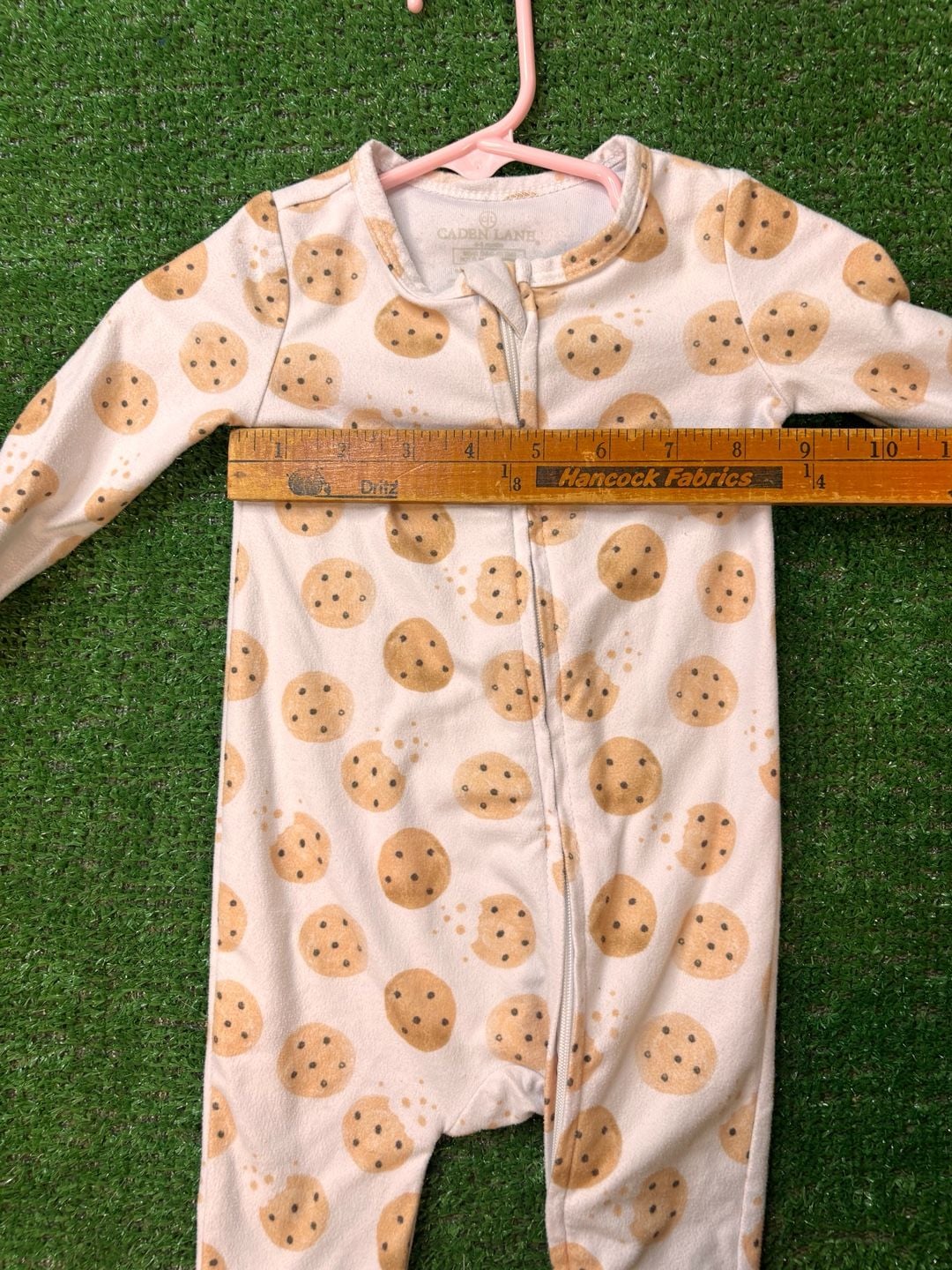 Caden Lane Cookie Sleep And Play Size 0-3 Months Footie Romper Pajamas 13