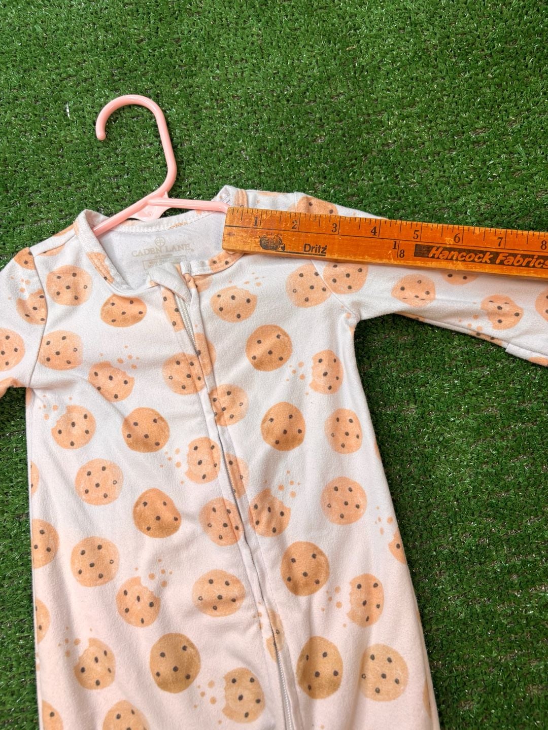 Caden Lane Cookie Sleep And Play Size 0-3 Months Footie Romper Pajamas 14
