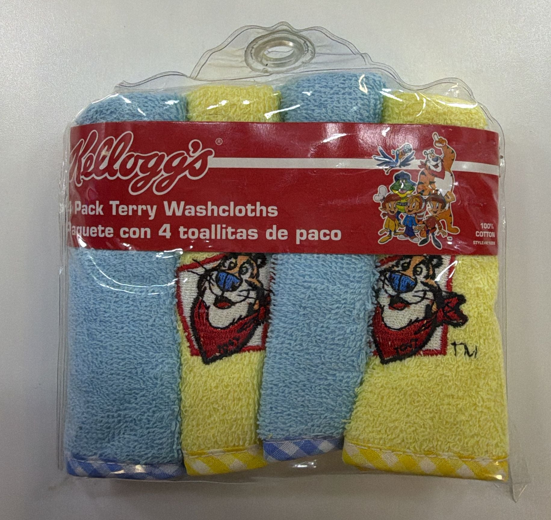 Kellogg'S 4 Pack Terry Washcloths 1