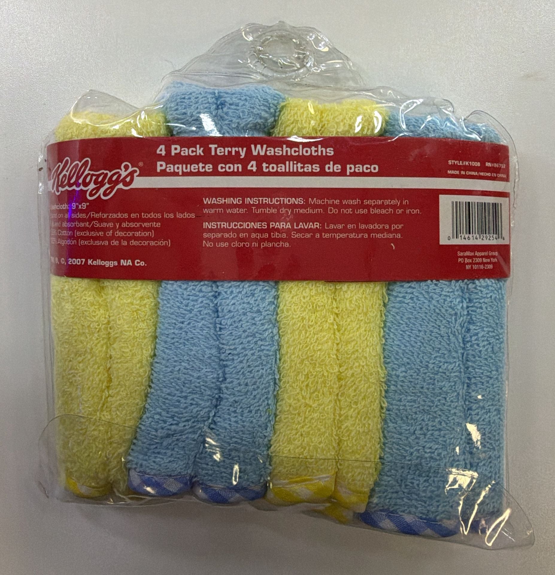 Kellogg'S 4 Pack Terry Washcloths 2
