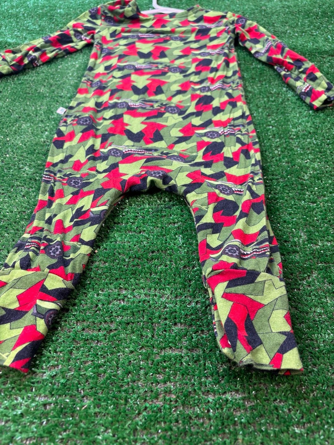 Posh Peanut Hot Wheels Muscle Bound Romper Size 12-18 Months 7