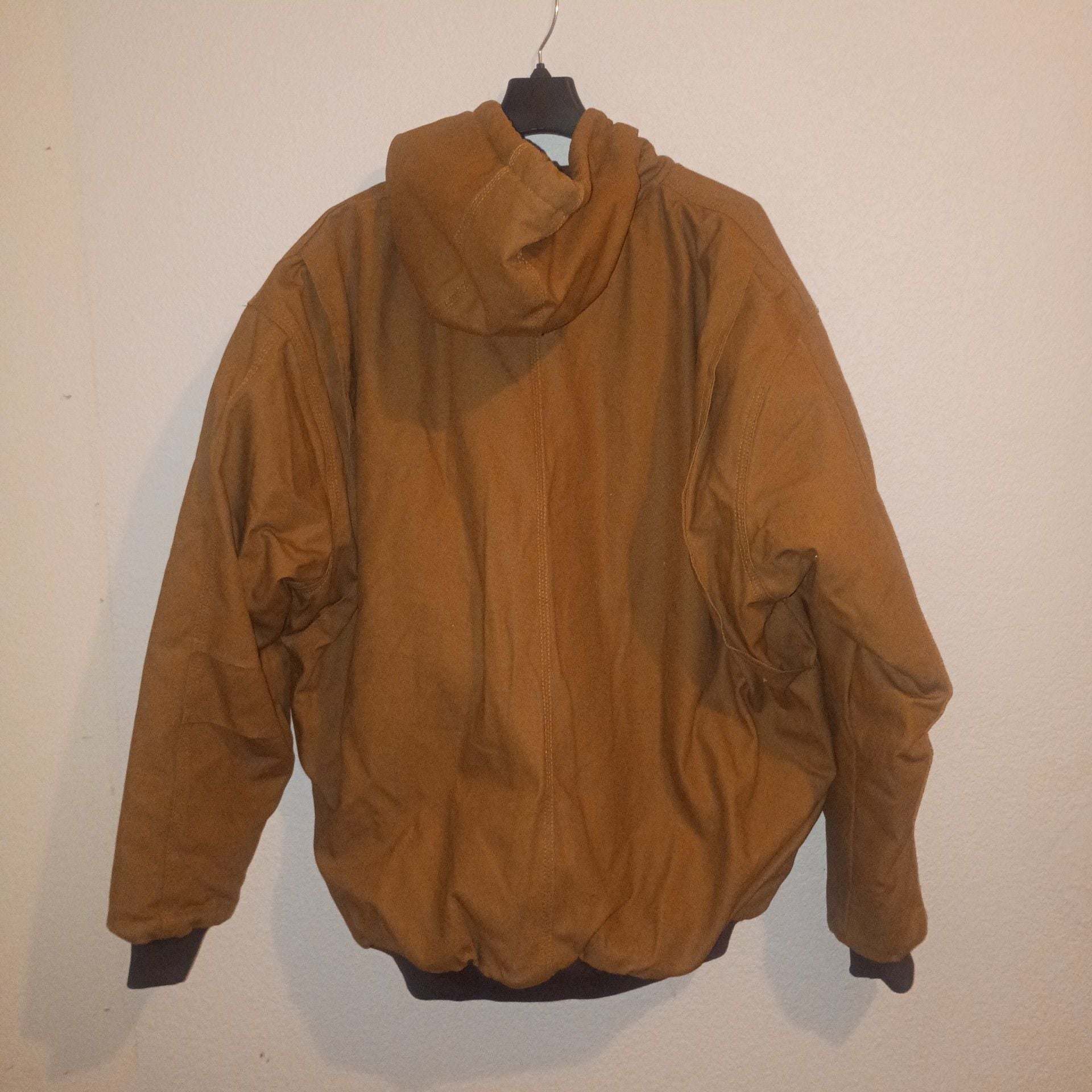 Berne HJ51BD Heritage Hooded Jacket Size 2XL Brown Cotton Duck Work Jacket 3