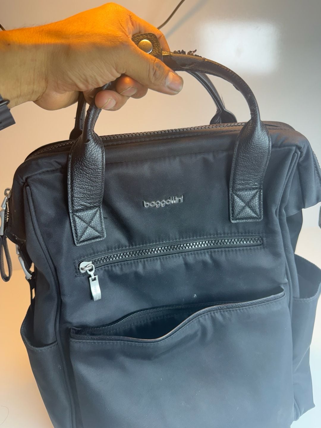 Baggallini Soho Backpack Black Nylon 9