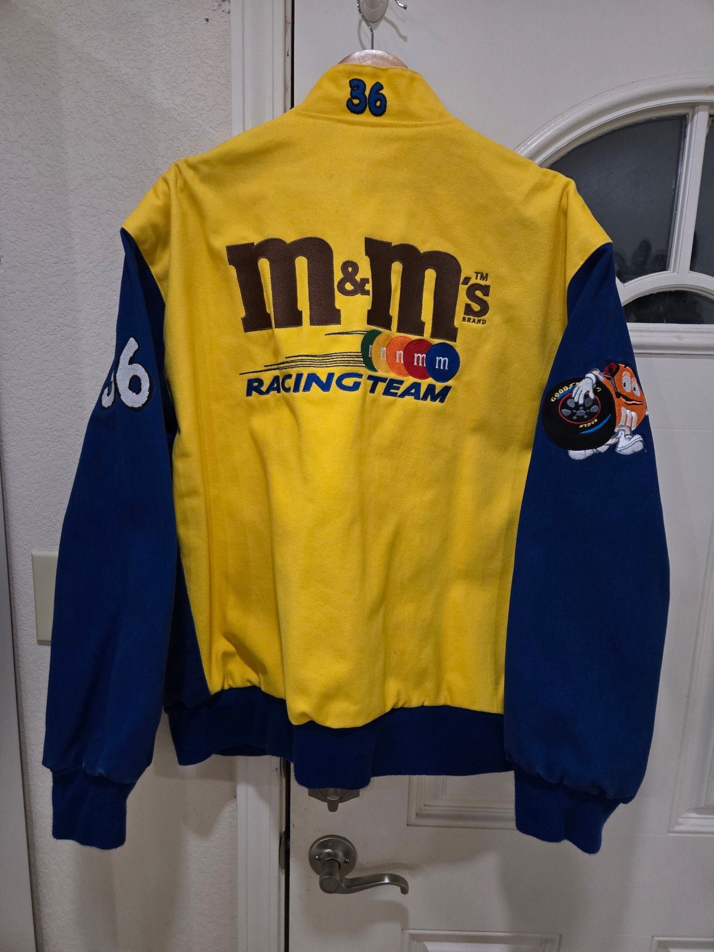 JH Design NASCAR 2000 M&M's Racing Jacket Size L Ken Schrader 3