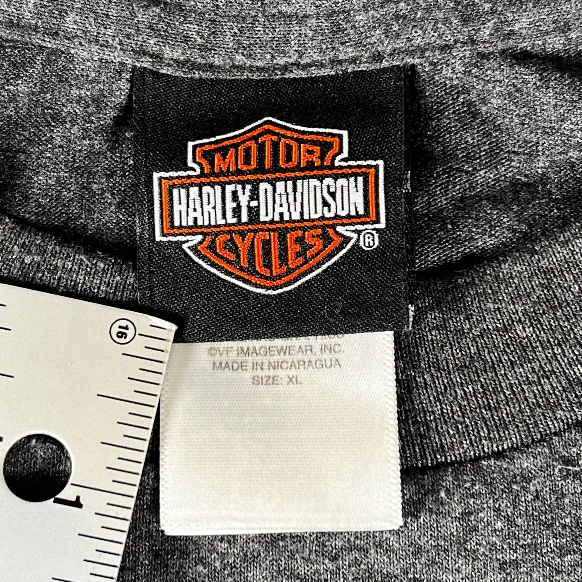 2012 Harley-Davidson Dashing x Through The Roads Santa T-Shirt Size XL Gray 5