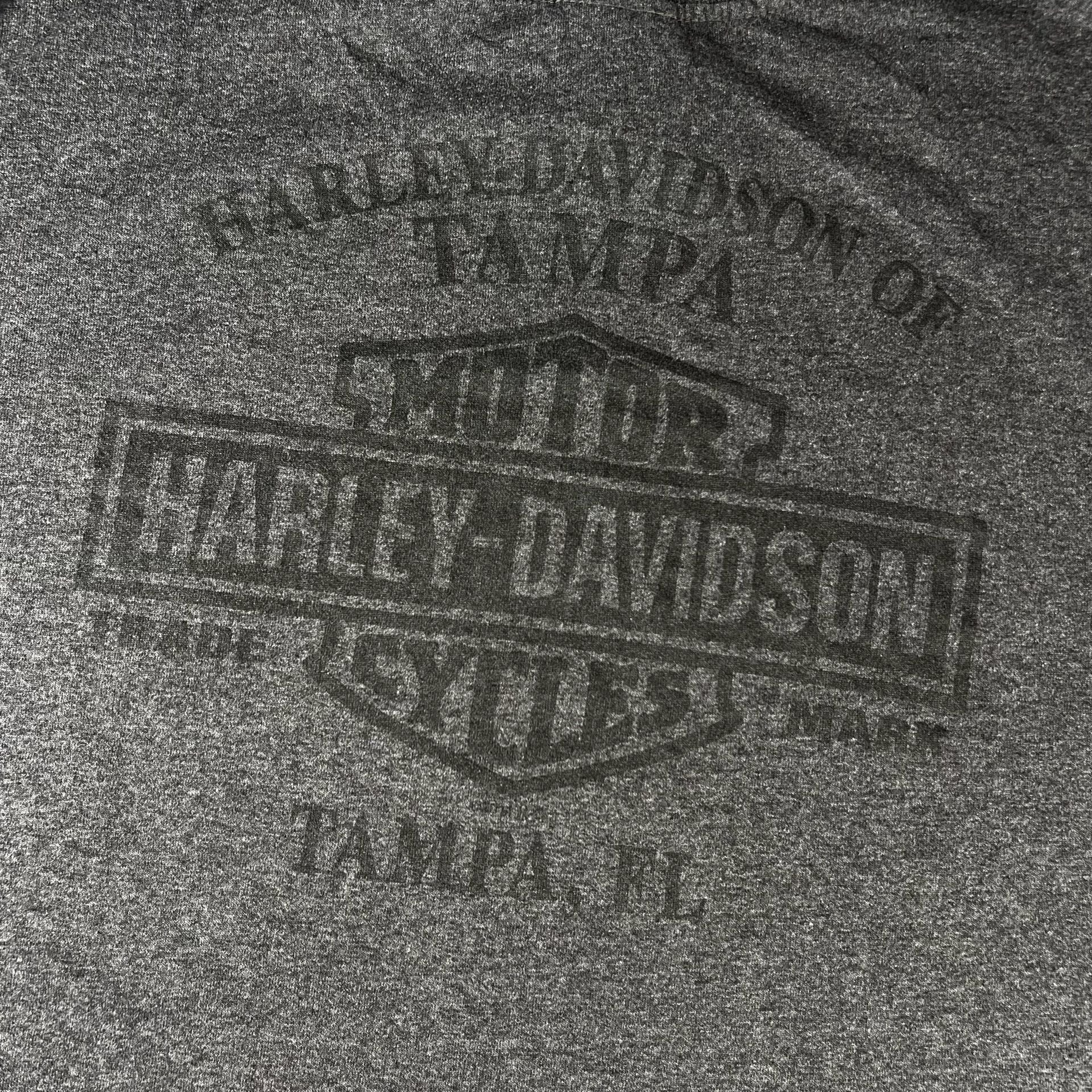 2012 Harley-Davidson Dashing x Through The Roads Santa T-Shirt Size XL Gray 9