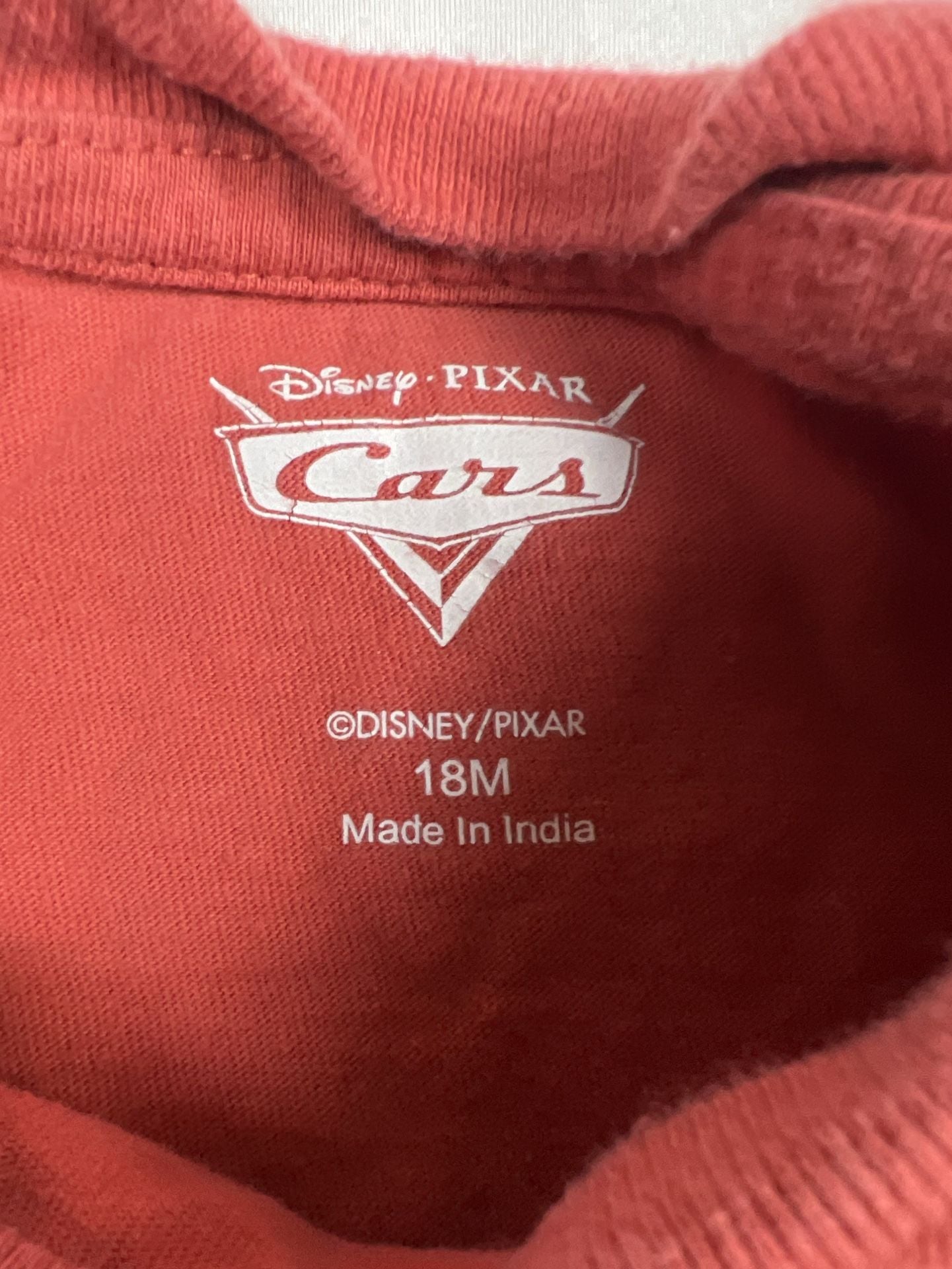 Disney Pixar Cars Lightning McQueen Size 18M Red Tee 4