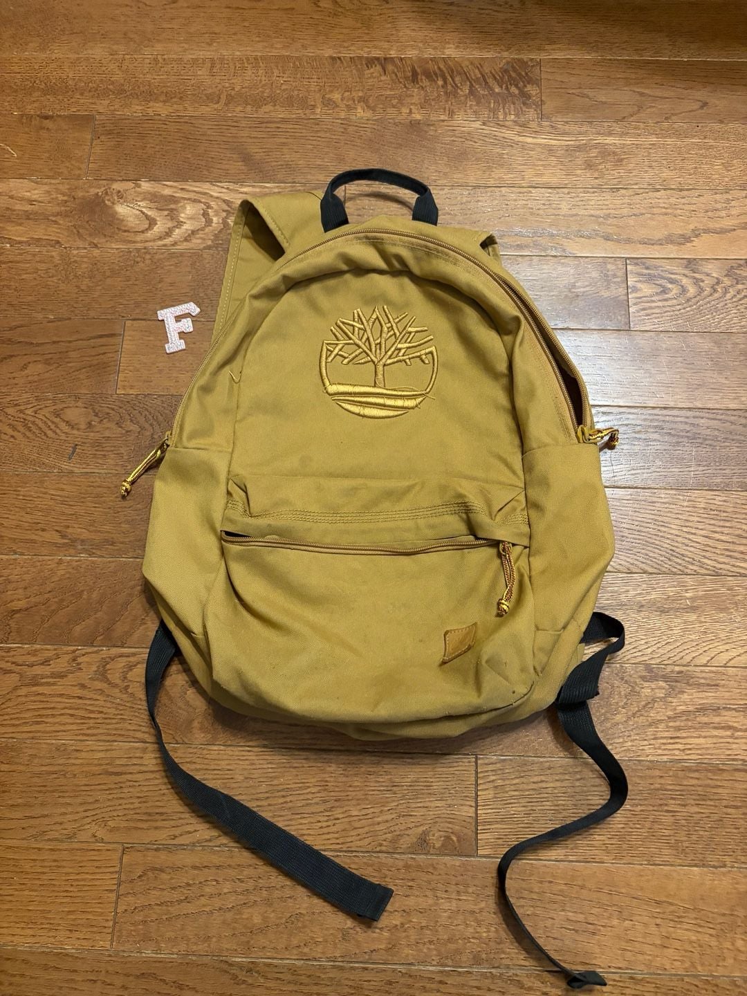 Timberland Thayer Backpack Wheat Brown Logo 2