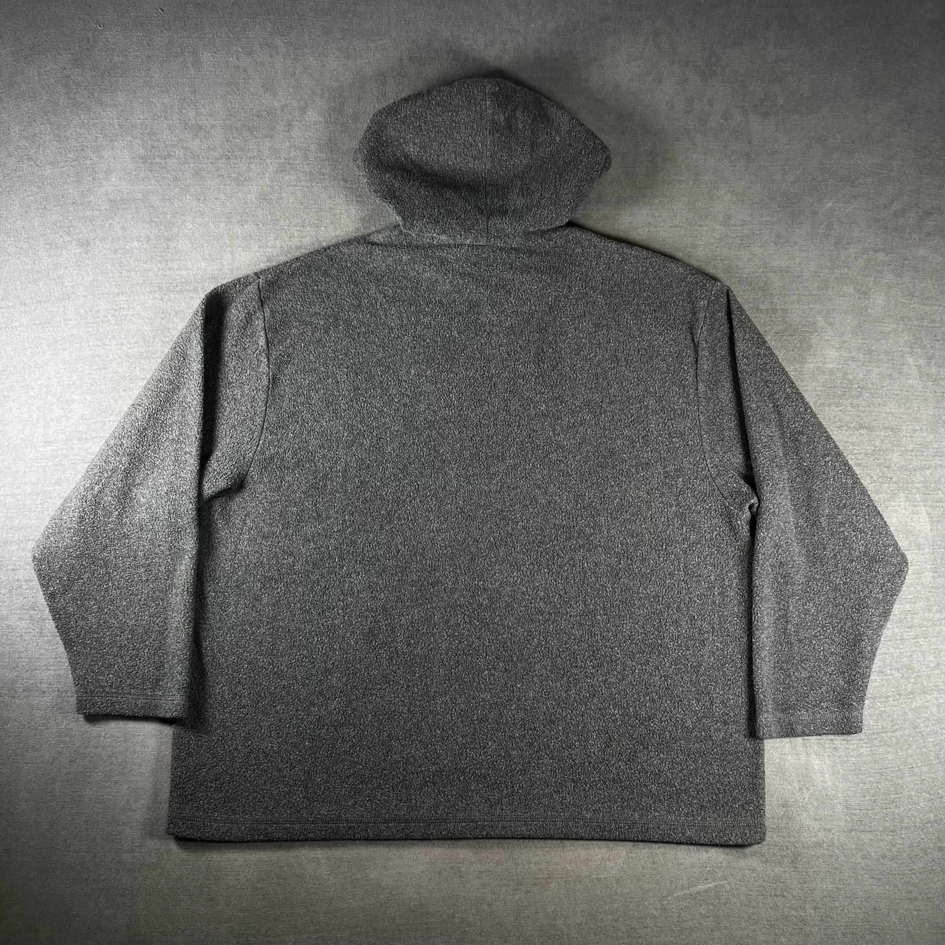 2000s Disney Mickey Unlimited  1/4 Zip Fleece Pullover Hoodie Gray Embroidered 7