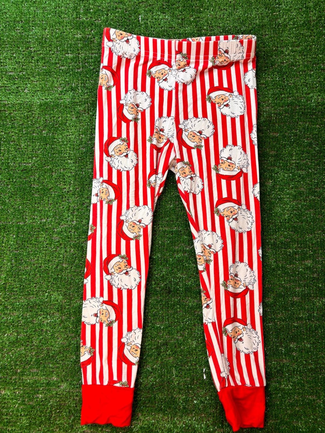 Caden Lane Santa Claus Lane Pajama Top Size 3T Christmas Stripe 9