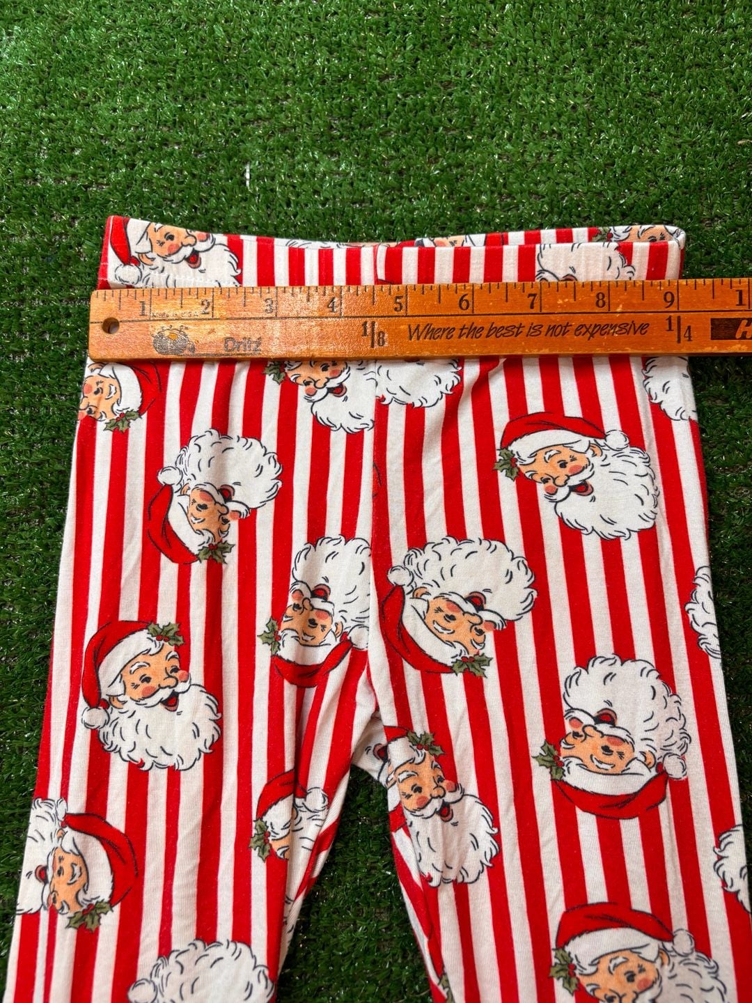 Caden Lane Santa Claus Lane Pajama Top Size 3T Christmas Stripe 12
