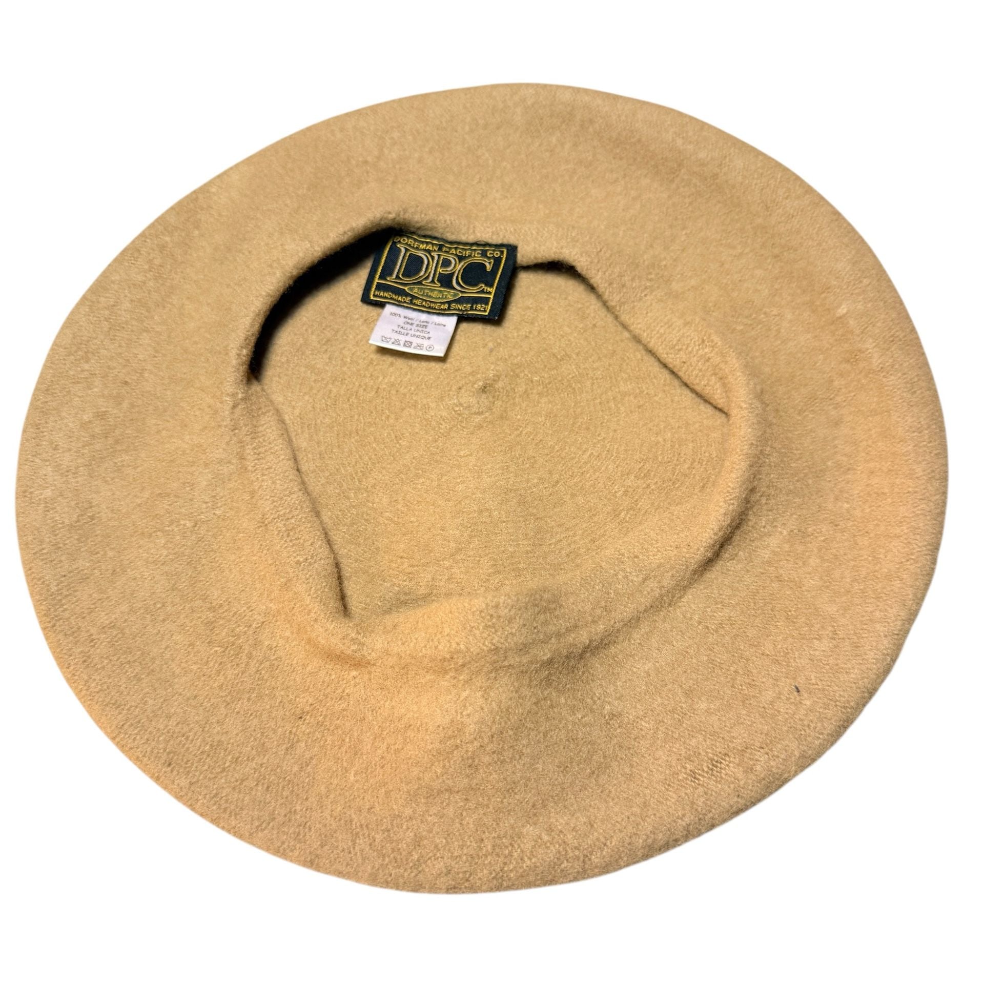Dorfman Pacific Co. Beret Hat Ivory Wool One Size 3