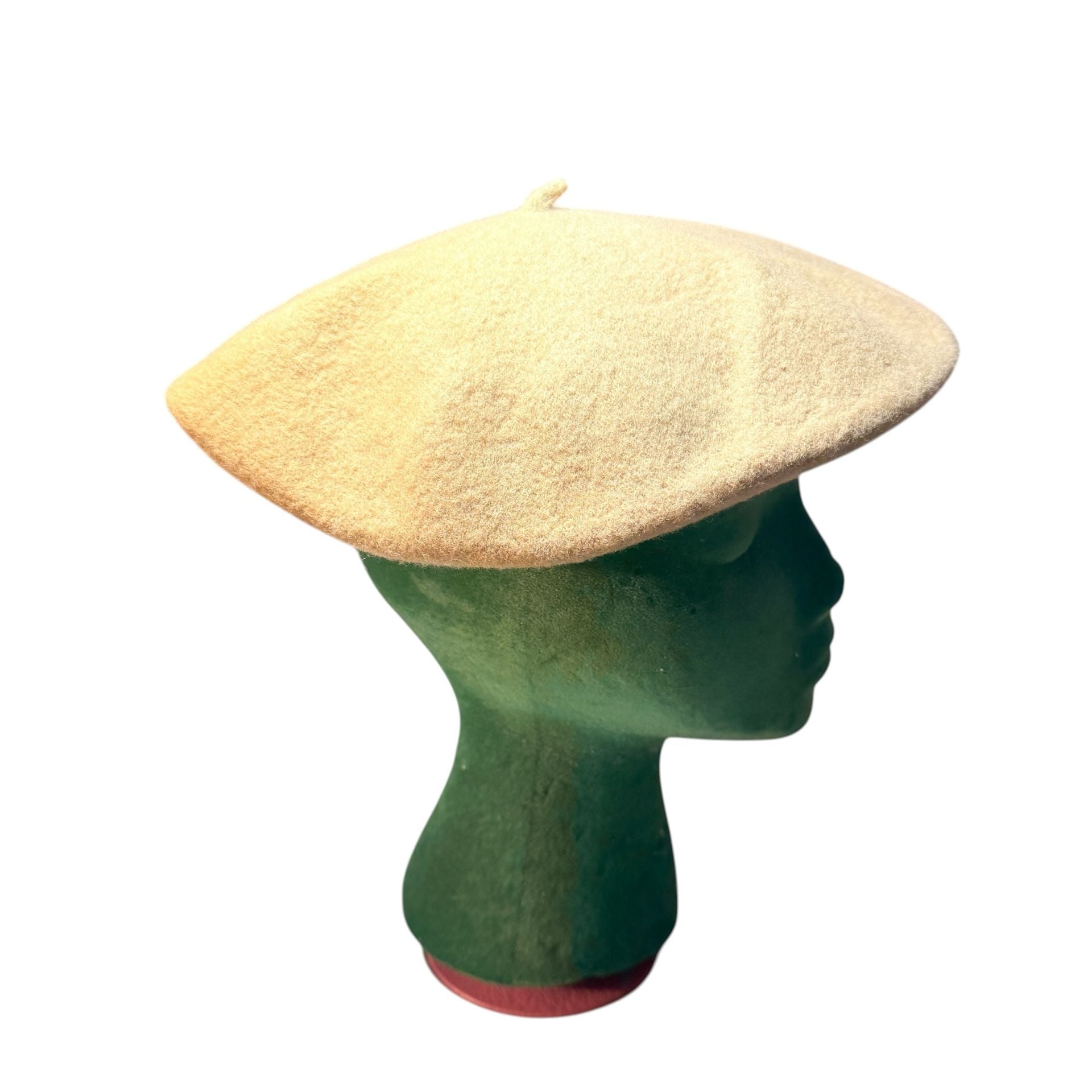 Dorfman Pacific Co. Beret Hat Ivory Wool One Size 4