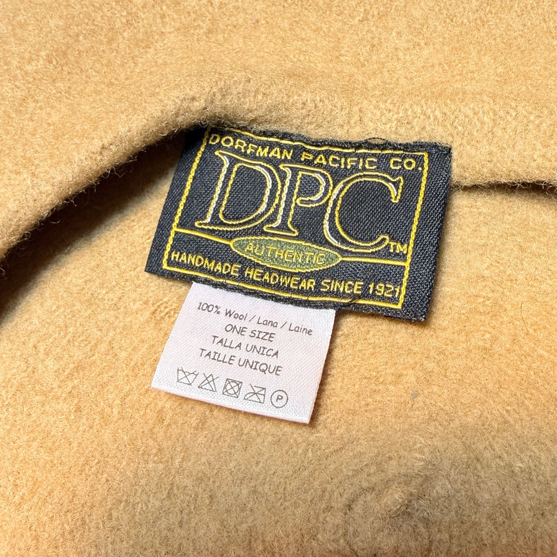 Dorfman Pacific Co. Beret Hat Ivory Wool One Size 7