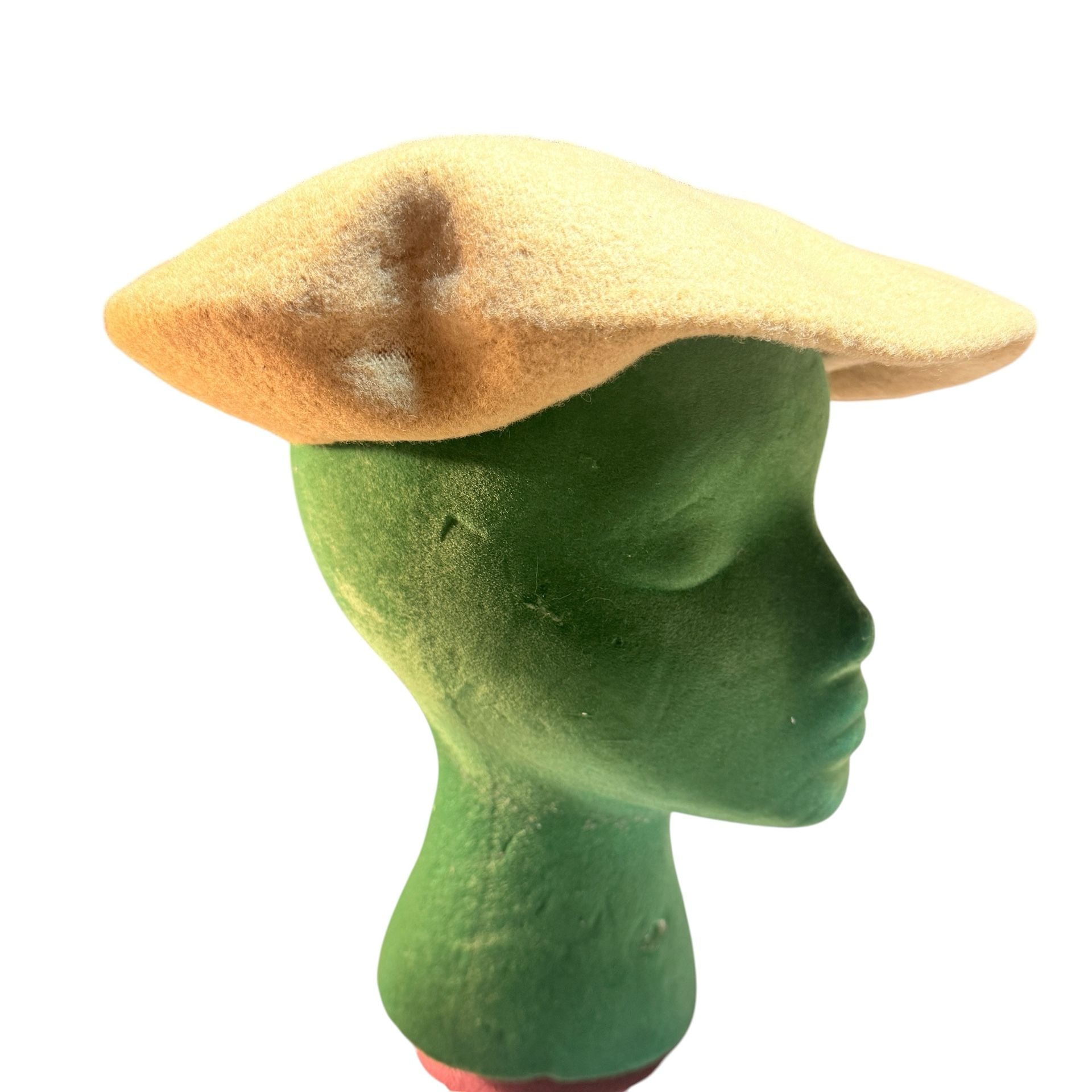 Dorfman Pacific Co. Beret Hat Ivory Wool One Size 10