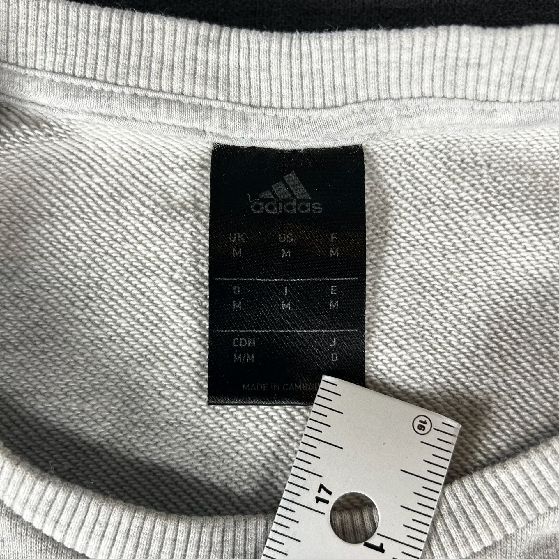 Adidas x Germany DFB Pullover Gray Embroidered Crewneck Pullover Size Medium 4
