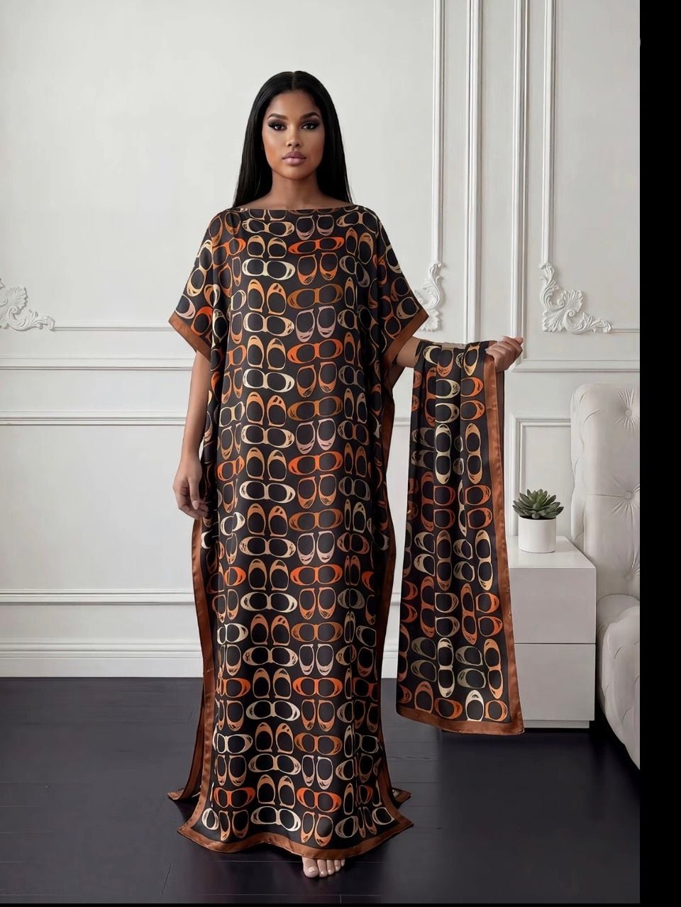 Long Dress, Evening Dress, Beaded Boubou - 3