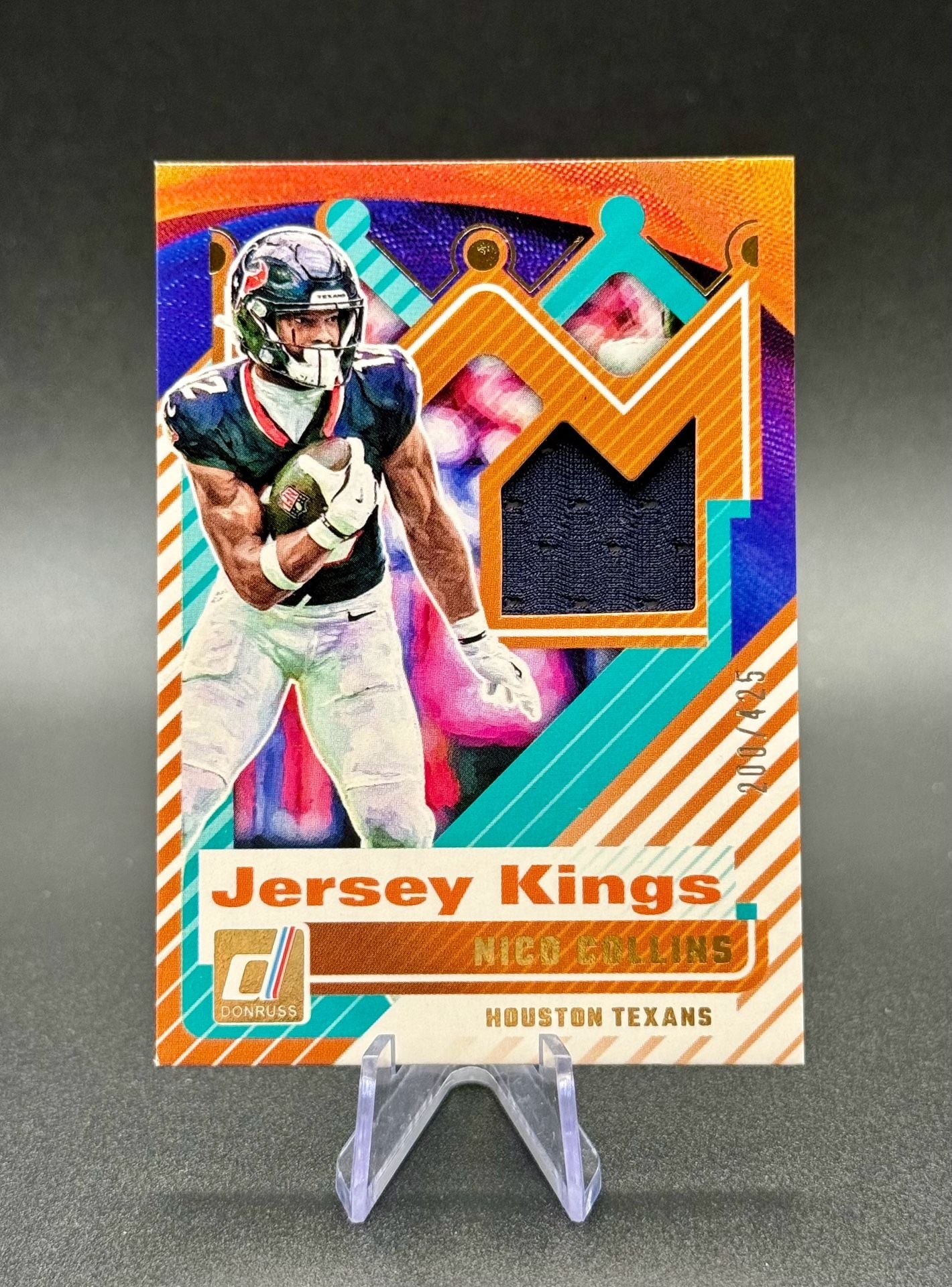 Nico Collins Panini Jersey Kings Patch Card 200/425 Houston | SellRaze