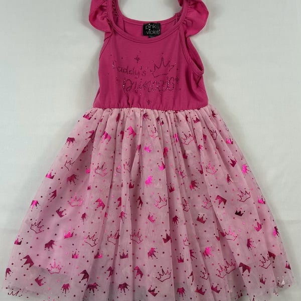 Pink & Violet Tutu Dress Pink