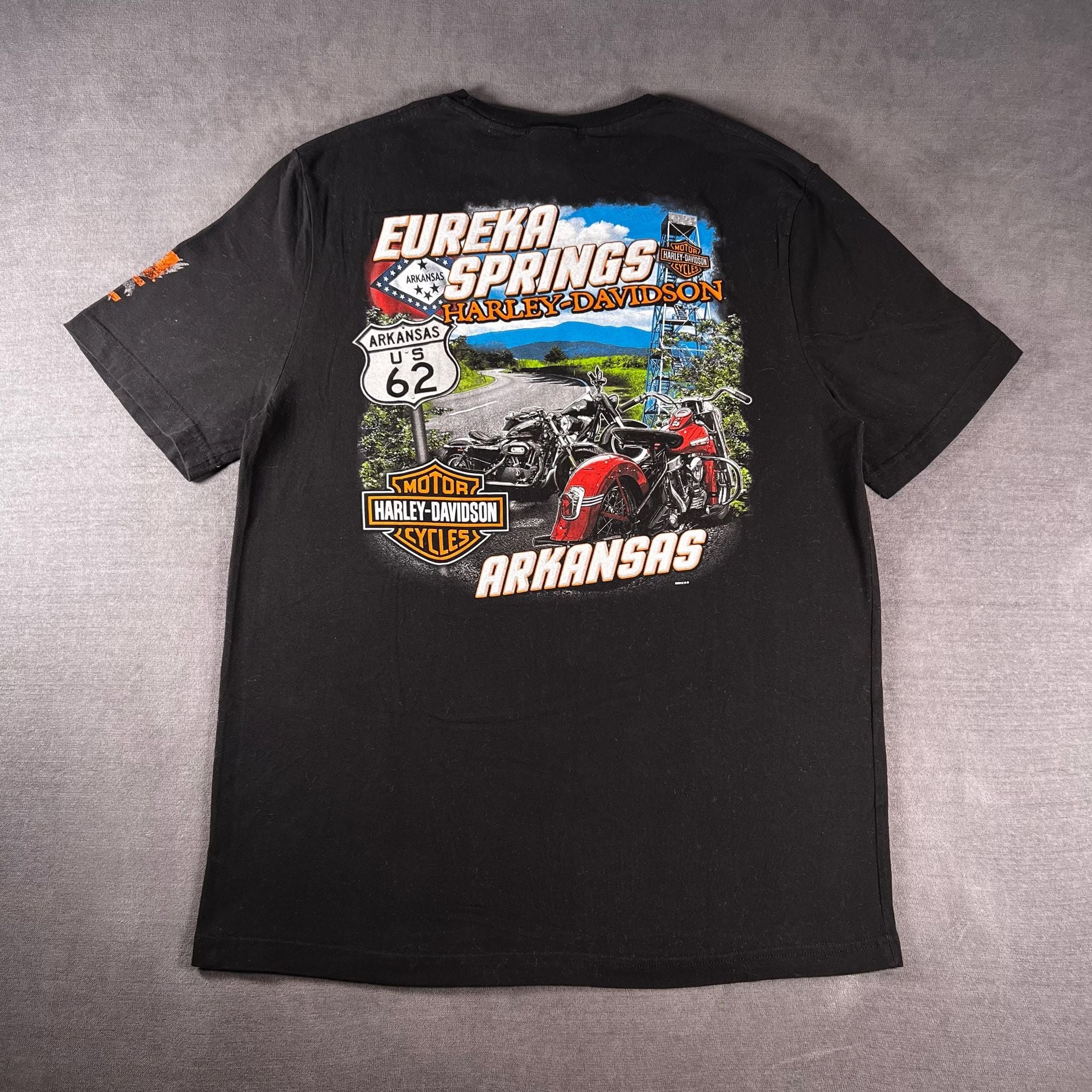 2015 Harley Davidson HDMC Eagle Black Graphic T-Shirt Size Large 8