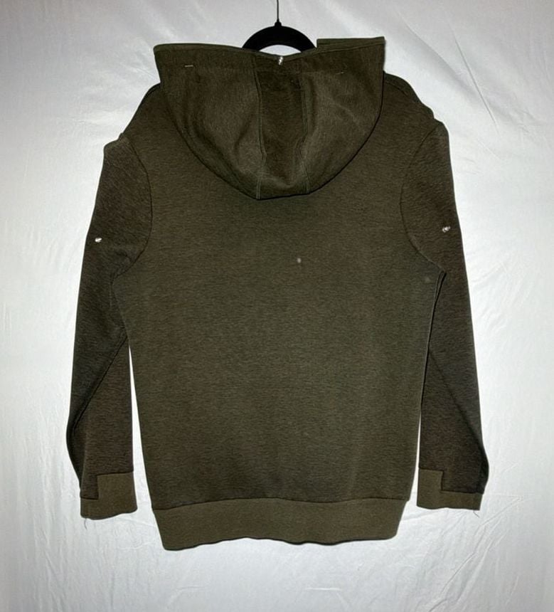 Next Level Pullover Hoodie Size Medium Olive Green Drawstring Pocket 3