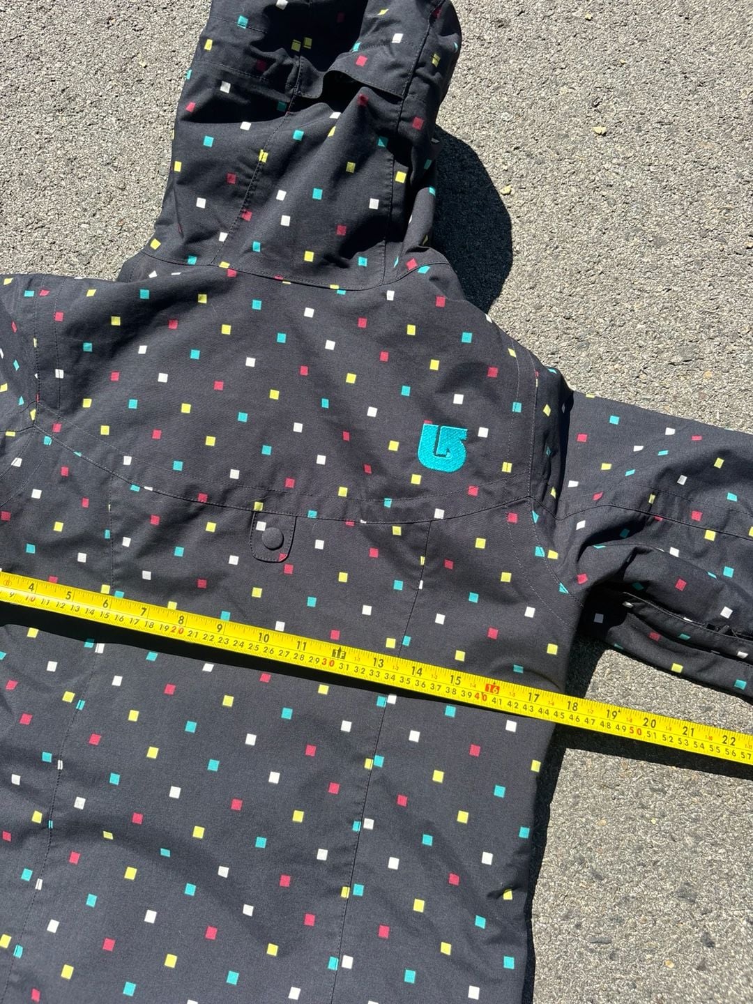Burton DryRide Ski Snowboard Jacket Size S Black Polka Dot 8