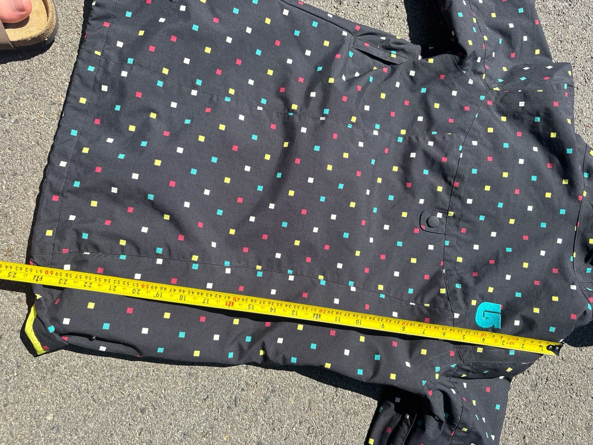 Burton DryRide Ski Snowboard Jacket Size S Black Polka Dot 9
