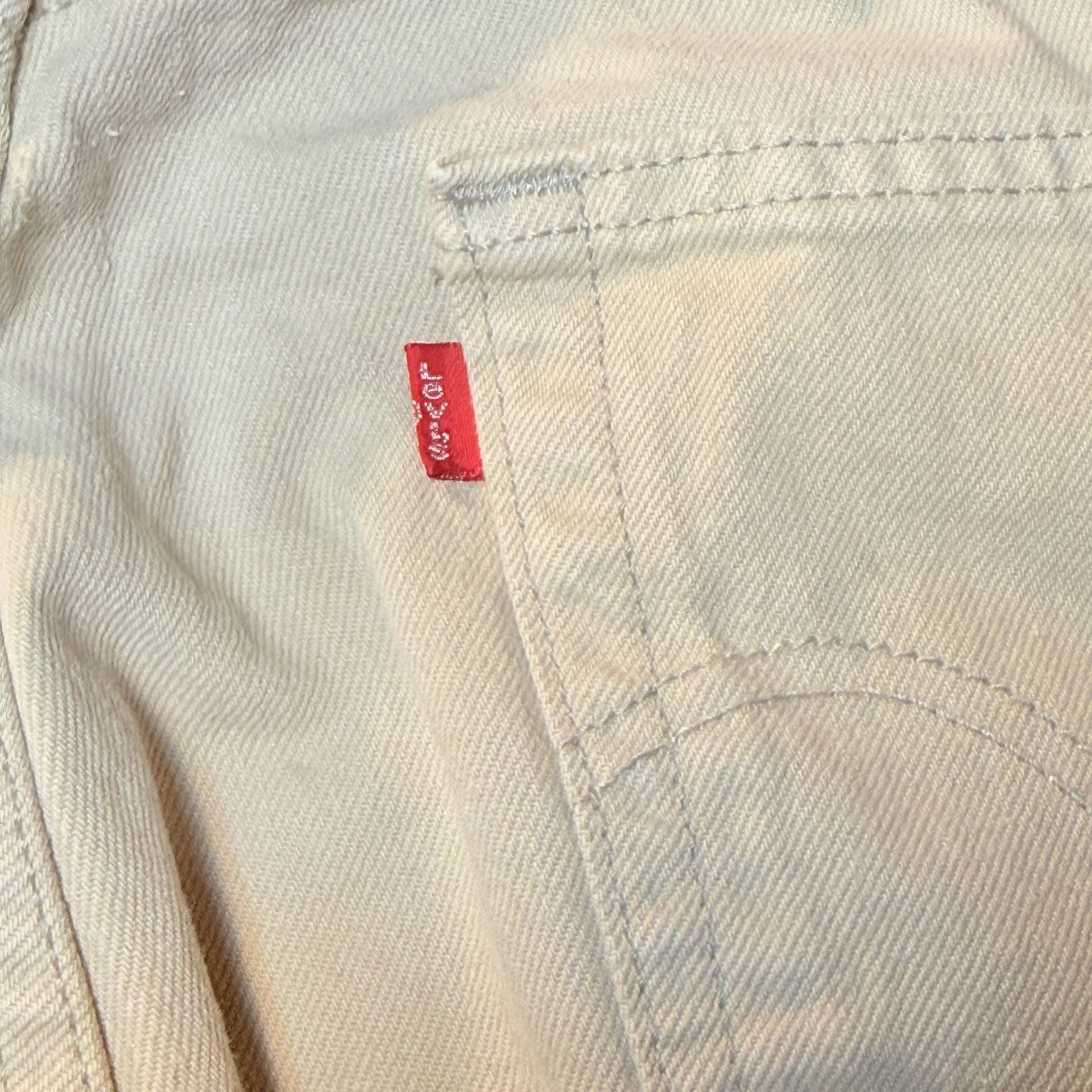 Levi's 501 Original Fit Khaki Tan Pants Size W36 L34 10