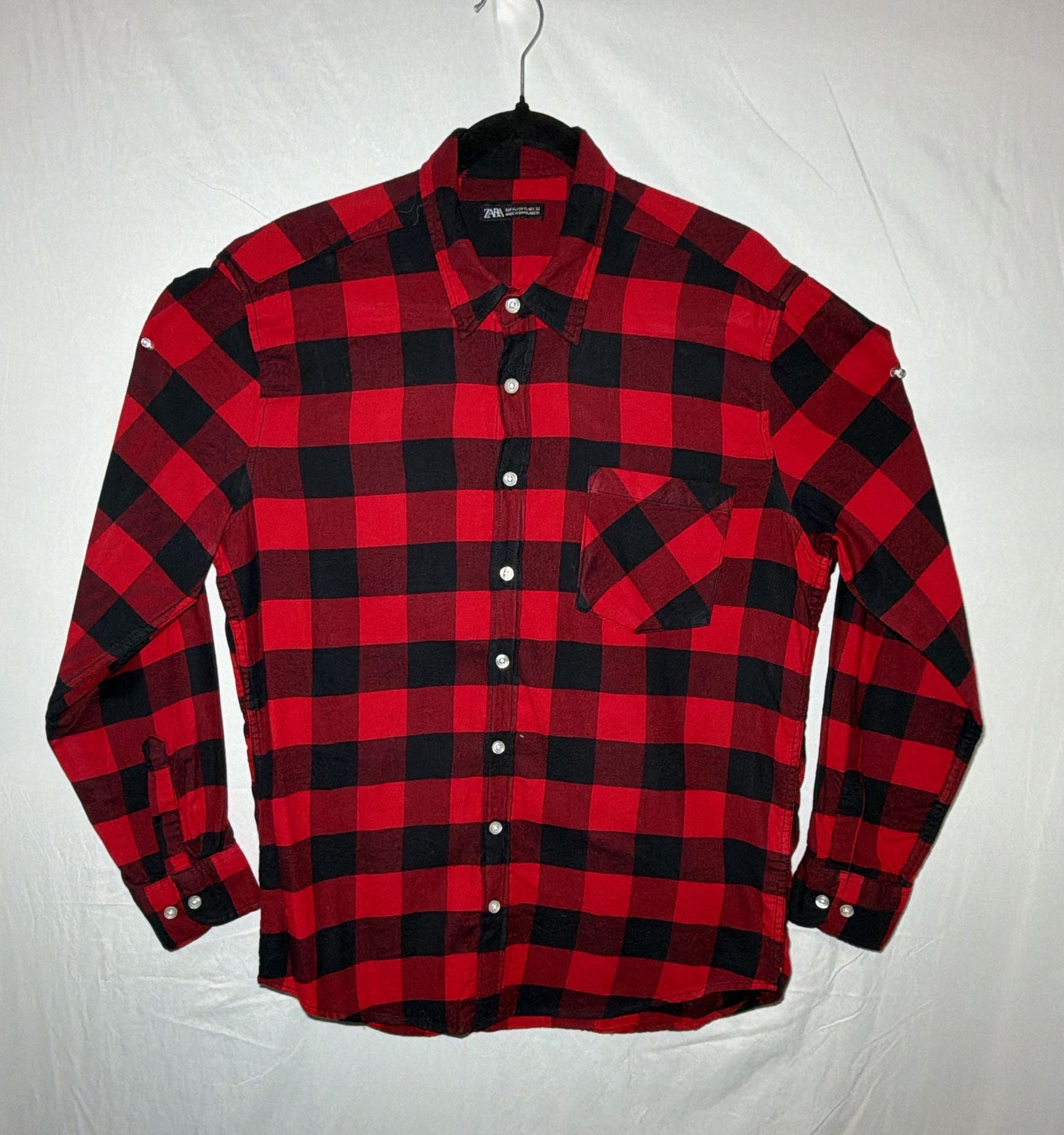 Zara Red Checked Flannel for men 2