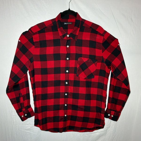 Zara Red Checked Flannel for men