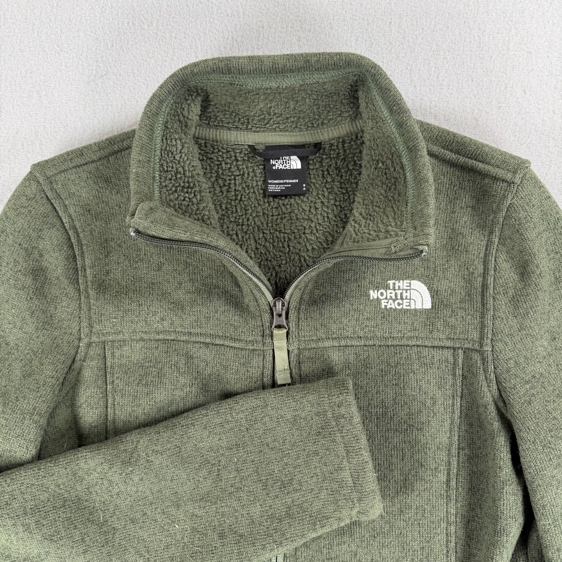 The North Face Dark Grey Heather Jacket Women's XS Full Zipper 5