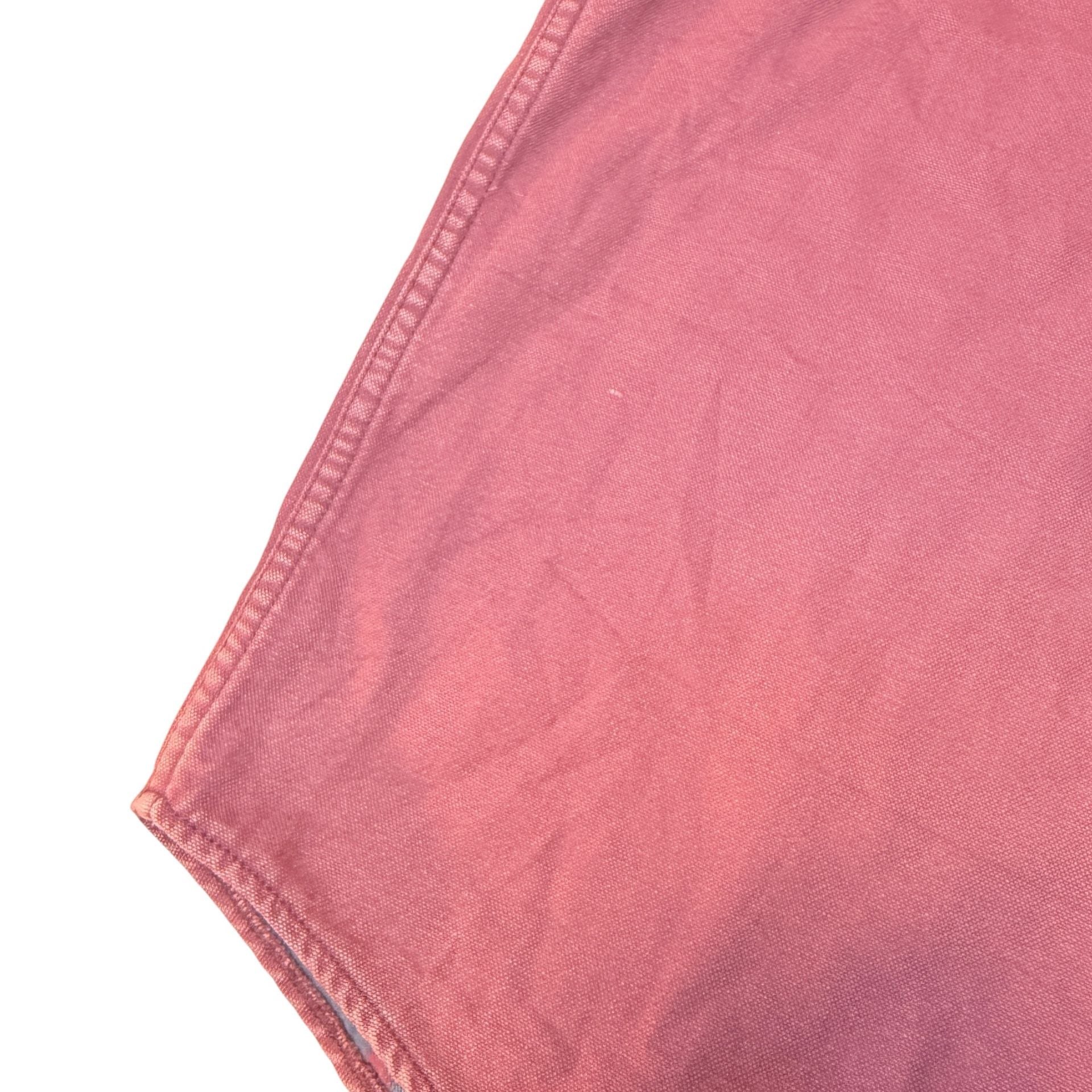 L.L.Bean Lined Flannel Shirt XL-REG Pink Cotton Snap 9