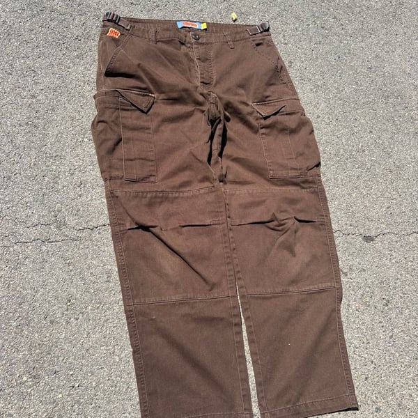 Empyre Cargo Pants Size 30 Brown Loose Fit Skater Streetwear Pockets