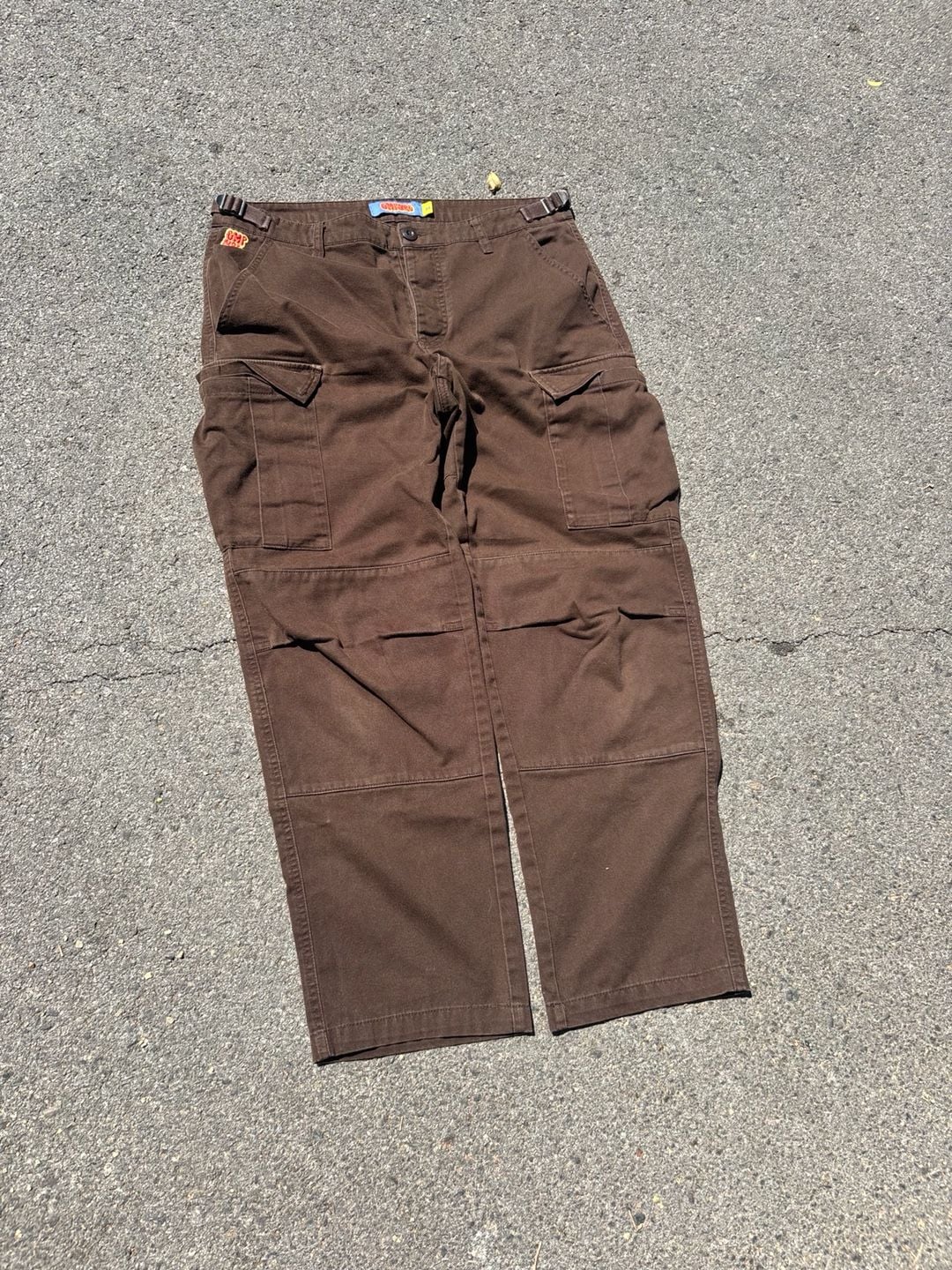 Empyre Cargo Pants Size 30 Brown Loose Fit Skater Streetwear Pockets 3