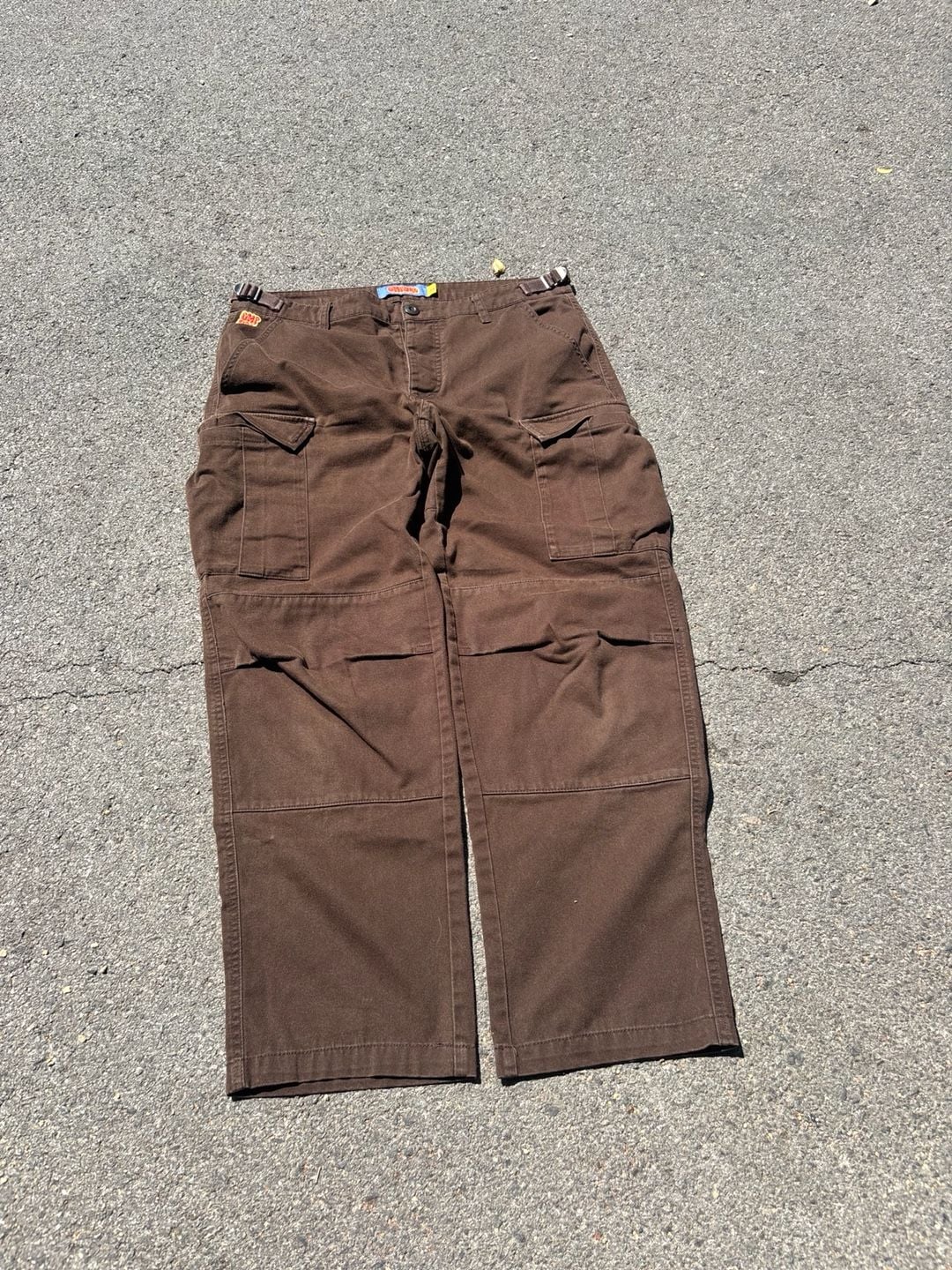 Empyre Cargo Pants Size 30 Brown Loose Fit Skater Streetwear Pockets 4