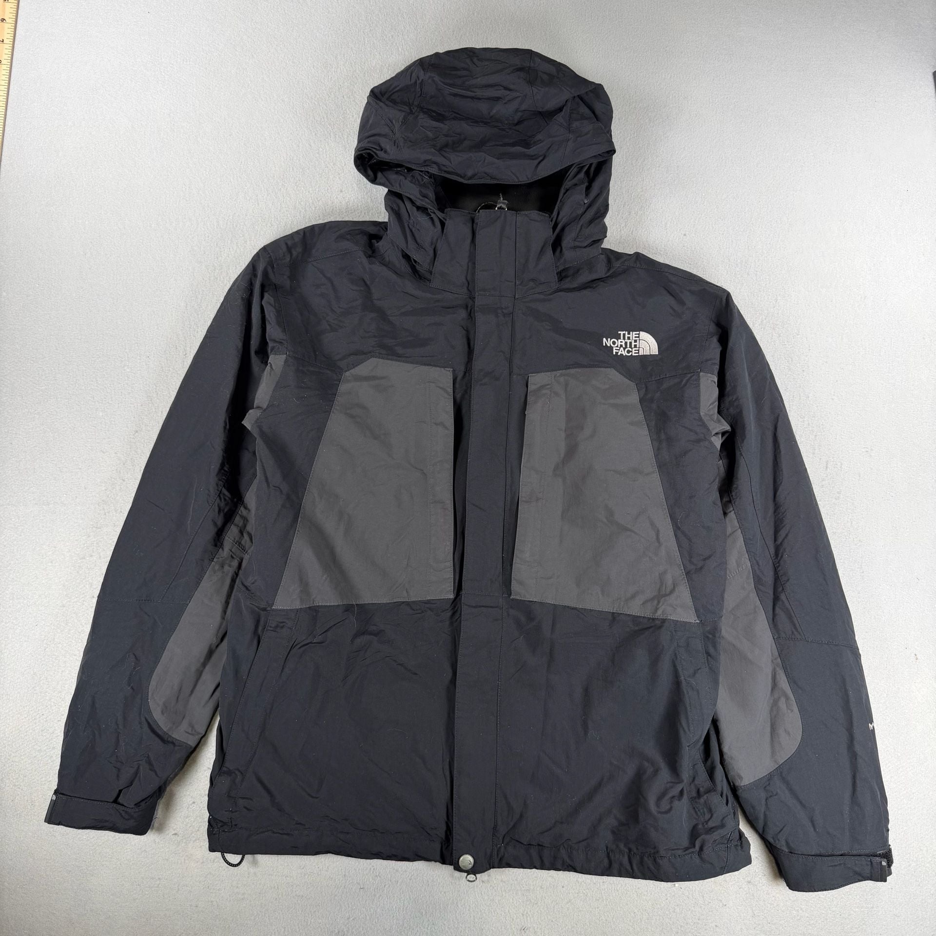 The North Face Hyvent 3 In 1 Waterproof Jacket Black Gray Men's Large 2