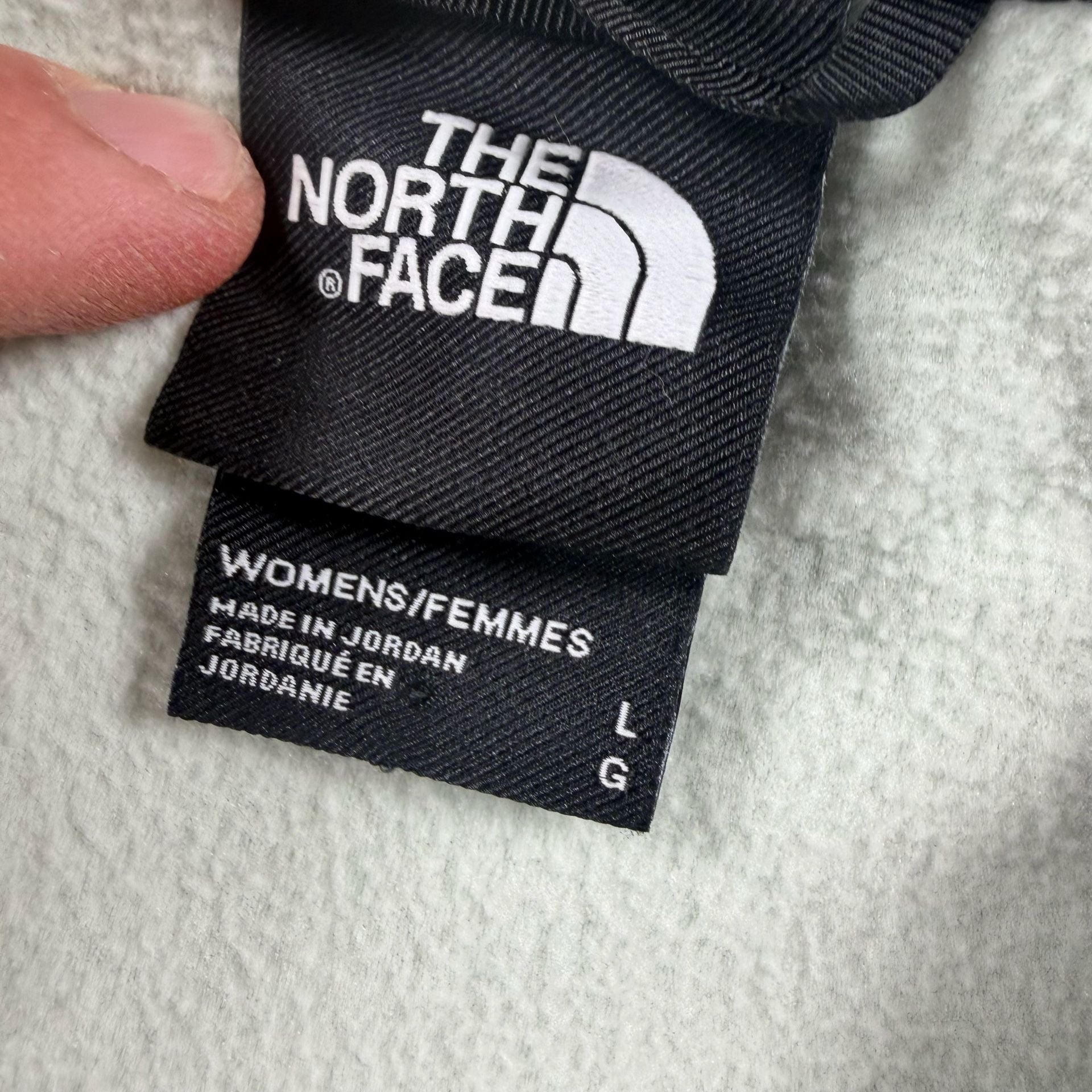 The North Face TKA Kataka 1/4 Zip Fleece Women's Light Green Black L 4