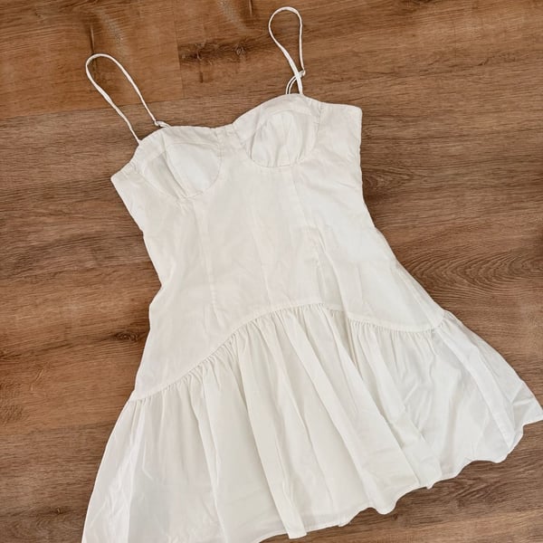 Peppermayo White Corset Mini Dress Size US 4