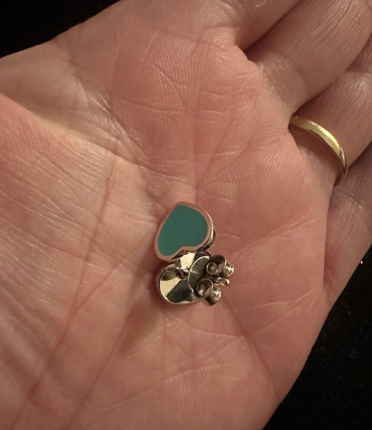925 Silver Tiffany & Co. Inspired Return to Tiffany Enamel Heart Stud Earrings from Dubai 3