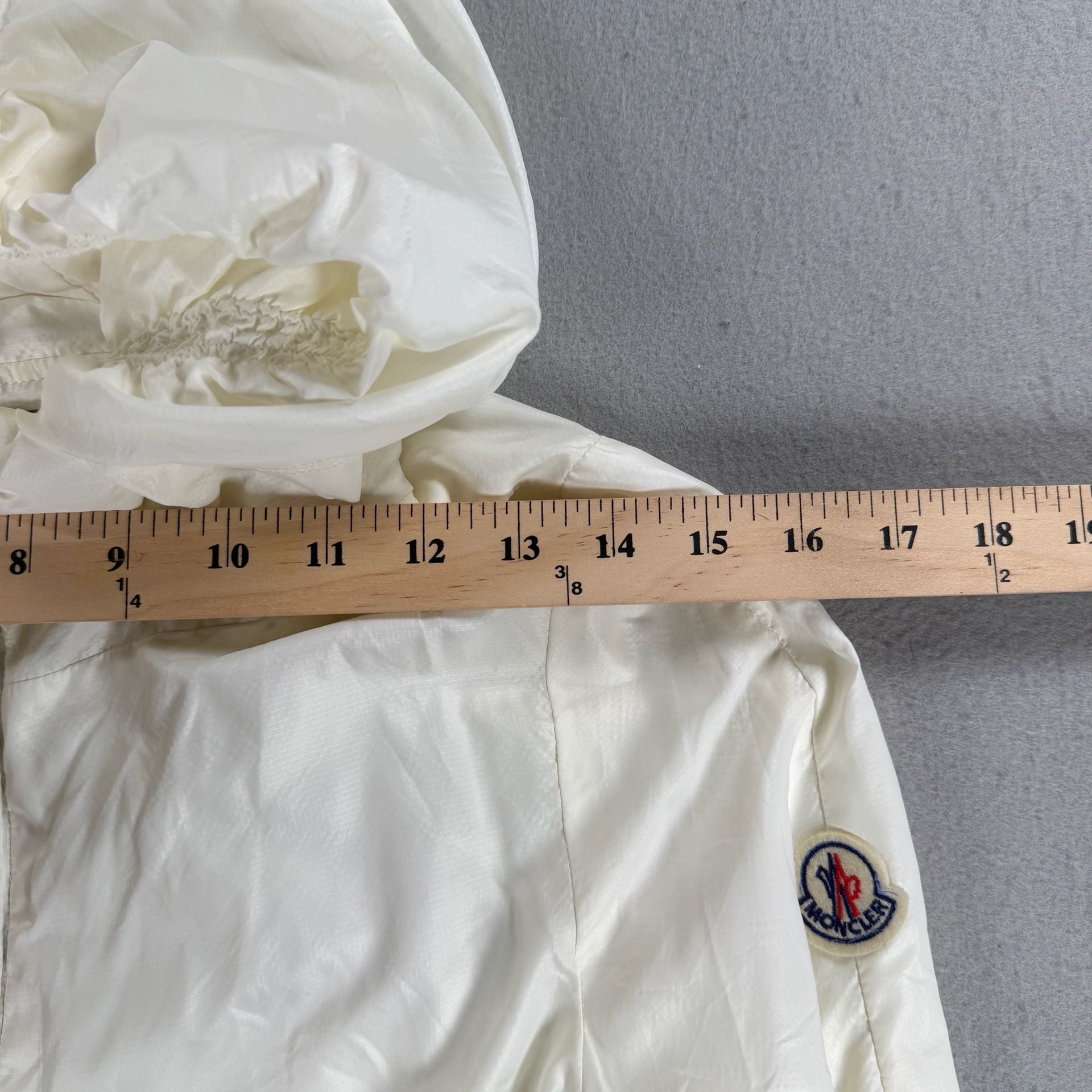 Moncler White Hooded Jacket Size S - Cotton Zip Up Hoodie 3