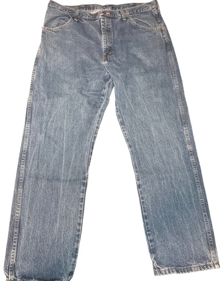 Rustler by Wrangler Men’s 38x30 Vintage Blue Jeans Straight Leg 2