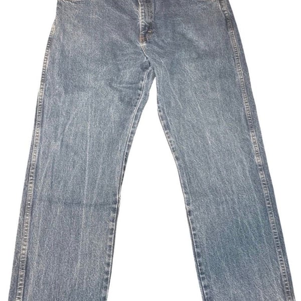 Rustler by Wrangler Men’s 38x30 Vintage Blue Jeans Straight Leg