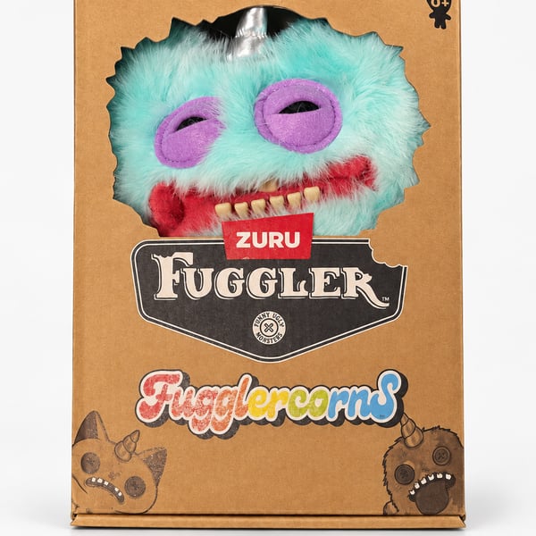 Zuru Fuggler Fugglercorns Plush Toy Blue Green Monster