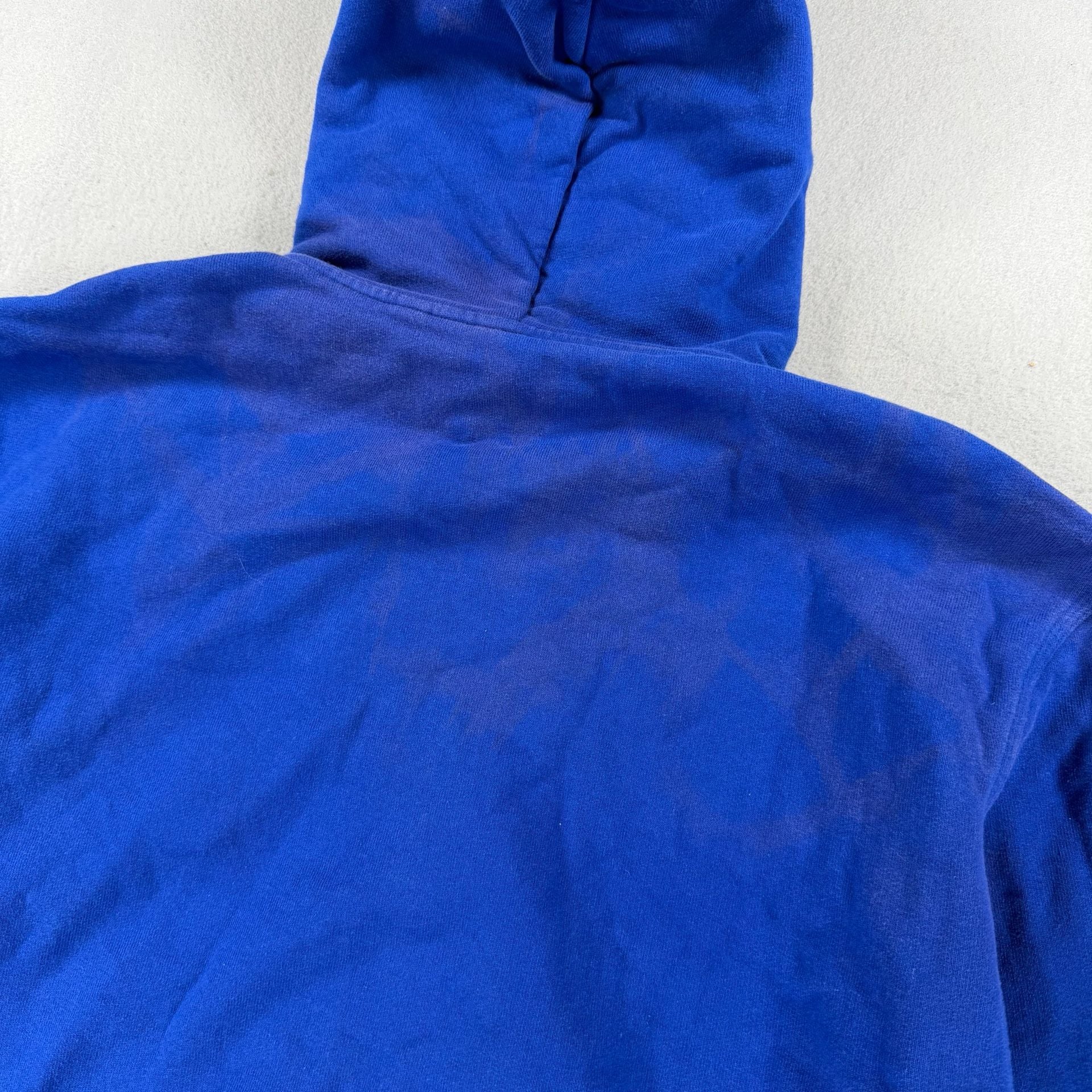 VTG Burberry Blue Full Zip Hoodie with Embroidered Logo and Pockets 12