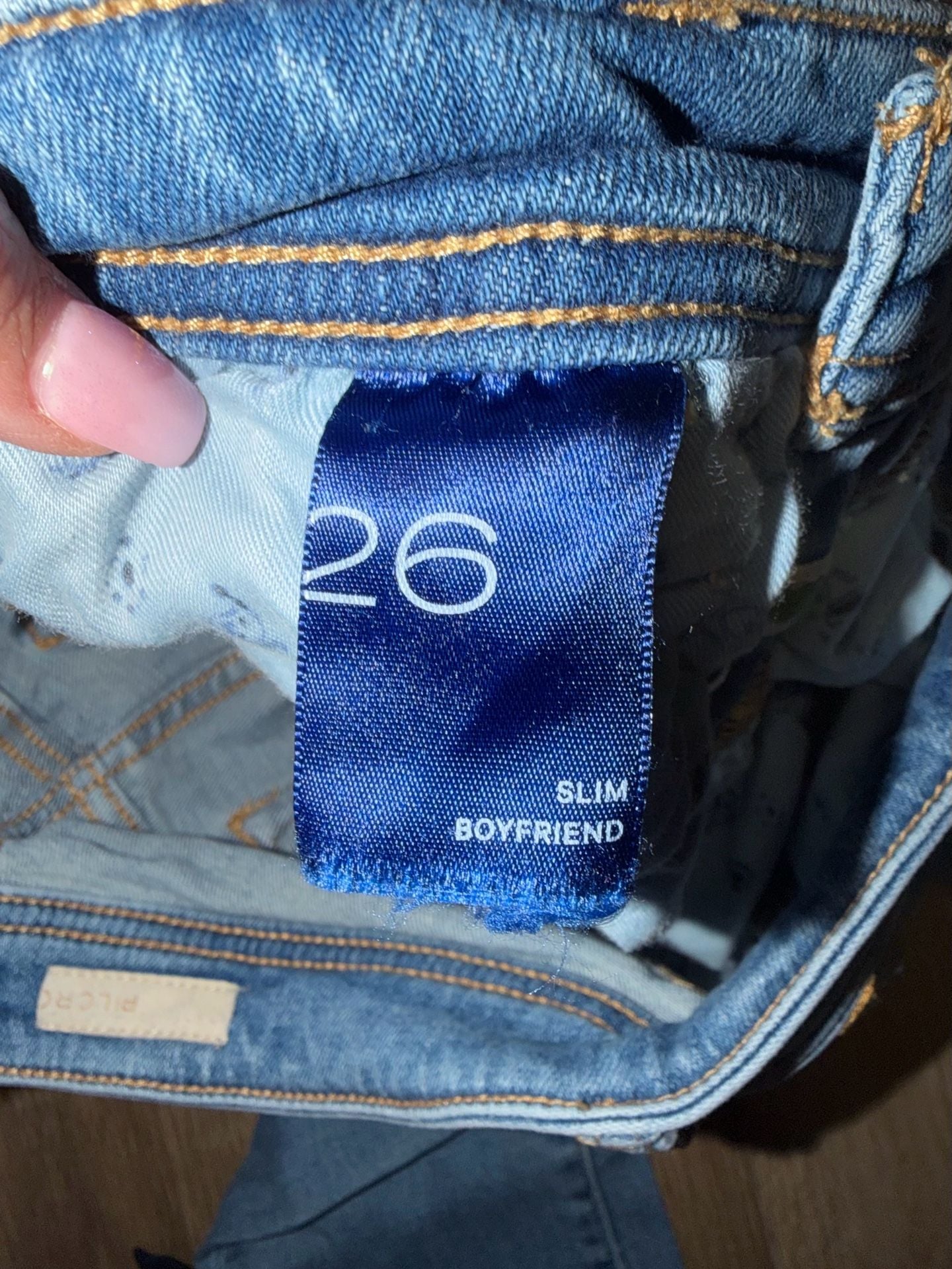 Pilcro and the Letterpress Mid-Rise Slim Boyfriend Jeans, Size 26 7