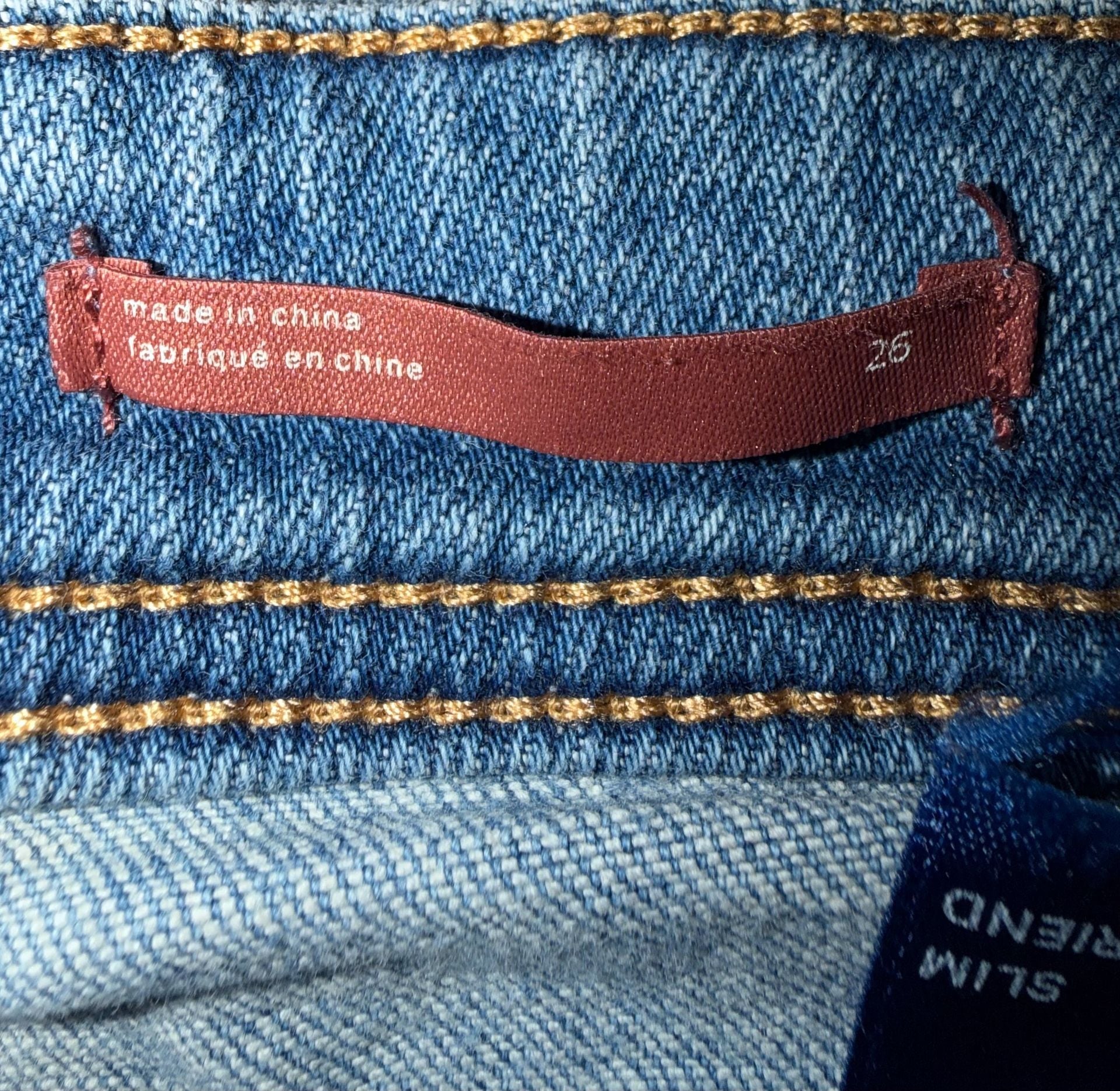 Pilcro and the Letterpress Mid-Rise Slim Boyfriend Jeans, Size 26 10