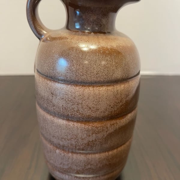 Vintage Frankoma Pottery Ringed Honey / Syrup Jug Pitcher #831 Brown Sand