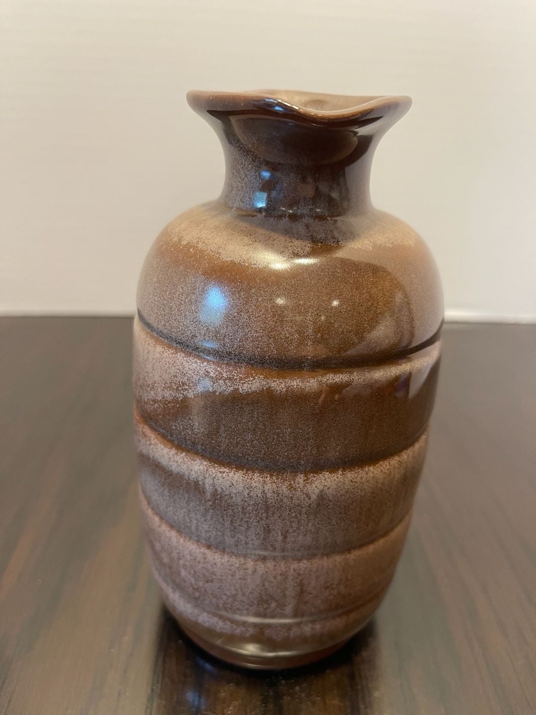 Vintage Frankoma Pottery Ringed Honey / Syrup Jug Pitcher #831 Brown Sand 2