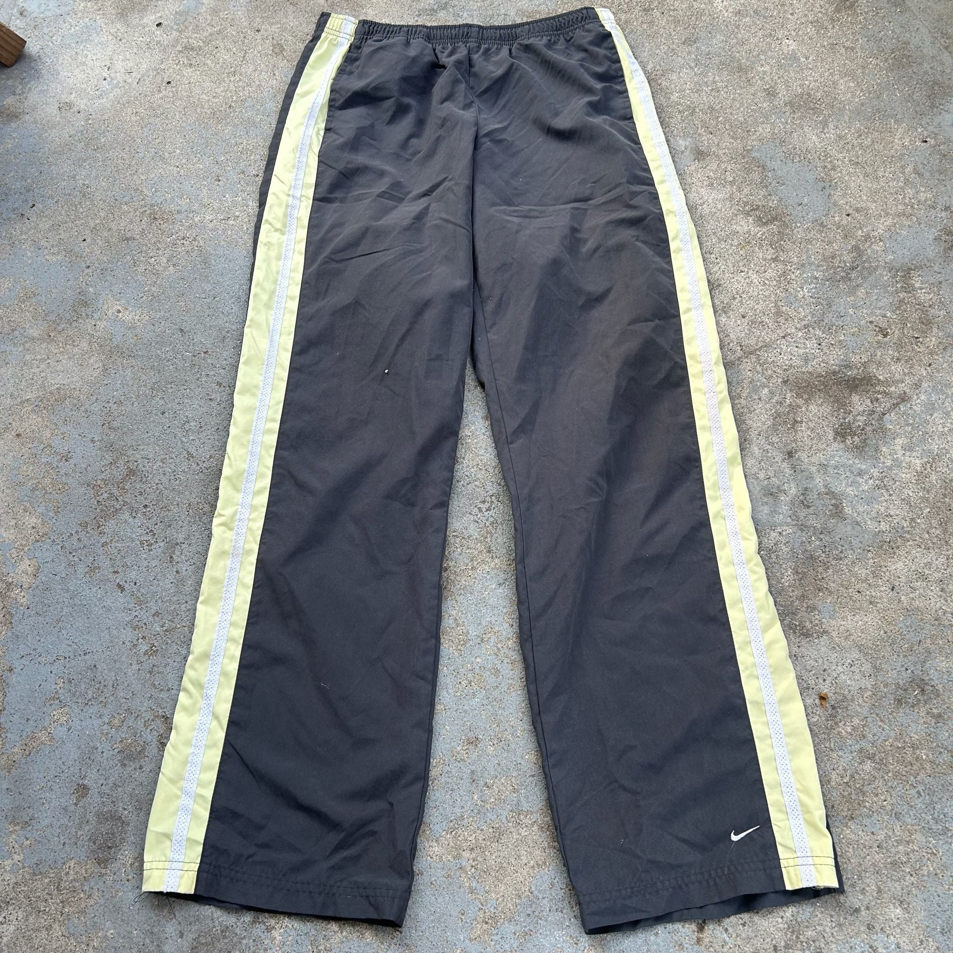 Vintage Y2K Nike Track Pants Black Striped Track Pants 2